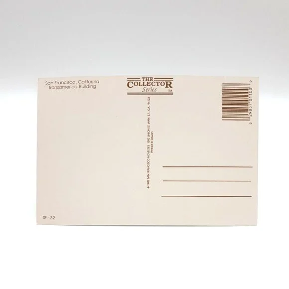 San Francisco CA Transamerica Bldg Postcard Collector Series #SF-32 Vintage 1990 - Picture 2 of 2